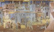 Ambrogio Lorenzetti Life in the City painting